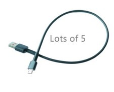 Cabo carregador rápido micro USB curto 5X 35cm aukey 5V 2A/3A para smartphone Android comprar usado  Enviando para Brazil