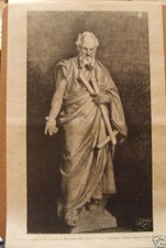 Incisione statua san usato  Prato