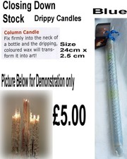 Drippy column candle for sale  WELLINGBOROUGH