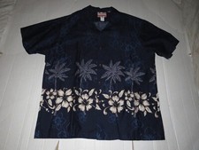 Camisa RJC havaiana floral palmeira botão para cima tamanho 3XL Aloha cruzeiro férias comprar usado  Enviando para Brazil