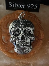 Silver candy skull for sale  BRIGHTON