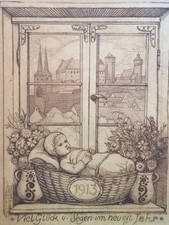 Riginal radierung 1913 gebraucht kaufen  Mühlhausen