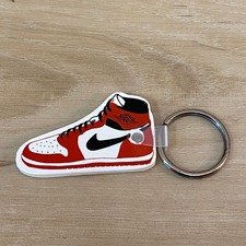 Zapatilla deportiva Air Jordan 1 vintage llavero goma años 80 promoción Nike coleccionable EE. UU. segunda mano  Embacar hacia Mexico
