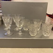 cut glass sherry glasses for sale  WALLINGFORD