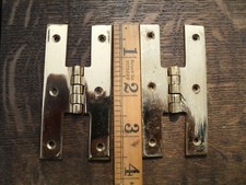 Pair brass hinge for sale  BRADFORD