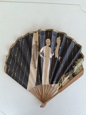 RARE ÉVENTAIL PUBLICITAIRE CHAMPAGNE Vve CLIQUOT ,Antique Advertising Hand Fan comprar usado  Enviando para Brazil