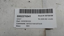 Volkswagen golf hand for sale  SKELMERSDALE
