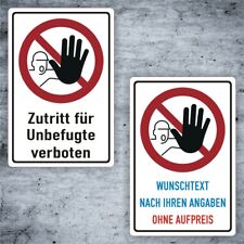 Verbotsschild zutritt unbefugt gebraucht kaufen  Remagen