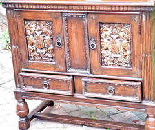 Antique oak carved for sale  NORTHAMPTON