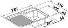 Blanco classic edelstahl gebraucht kaufen  Germaringen