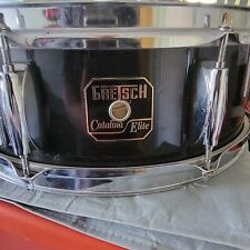 Tarola Gretsch Catalina Elite 14” preta e cromada, cabeça Evans G1. comprar usado  Enviando para Brazil