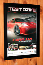 Test Drive Ferrari Racing Legend PS3 Xbox 360 Promo Pequeno Pôster Página de Anúncio Emoldurada, usado comprar usado  Enviando para Brazil