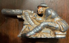 Usado, Soldado antigo de chumbo da Primeira Guerra Mundial Manoil em metralhadora comprar usado  Enviando para Brazil