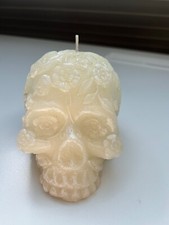 Totenkopf kerze floral gebraucht kaufen  Kirchseeon