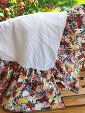 RALPH LAUREN Mil Flores SAIA COMPLETA CAMA DE CASAL BABADO EM PÓ FLORAL Multi , usado comprar usado  Enviando para Brazil
