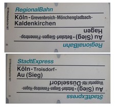 Zuglaufschild regionalbahn kö gebraucht kaufen  Nettetal