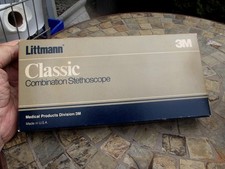 ESTETOSCÓPIO VINTAGE LITTMAN CLÁSSICO COMBINAÇÃO COM CAIXA DE 1984, FRETE GRÁTIS! comprar usado  Enviando para Brazil