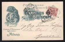 Cartolina commerc campiglio usato  Italia