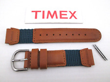 Usado, Genuíno Timex Expedition 16mm pulseira de relógio infantil feminina verde náilon couro bronzeado NOS comprar usado  Enviando para Brazil