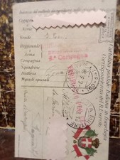 Cartolina militare 1918 usato  Villa Santo Stefano