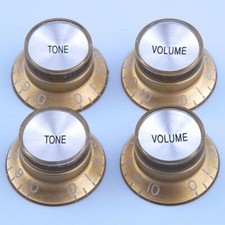 Top Hat Refletor Dourado e Prata 2 Volume 2 Botões de Tom Métrico Compatível com Les Paul SG comprar usado  Enviando para Brazil