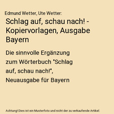Schlag schau kopiervorlagen gebraucht kaufen  Trebbin