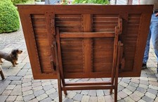 Teakgartentische klappbar gebr gebraucht kaufen  Gronau