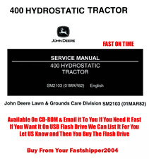 Manual técnico de servicio y reparación de tractores hidrostáticos John Deere 400 SM-2103 segunda mano  Embacar hacia Mexico