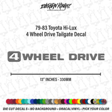 Adesivo para porta traseira 4 rodas Drive para 79-83 Toyota Hi-Lux logotipo emblema 4WD comprar usado  Enviando para Brazil