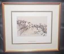 Horse racing print for sale  GLENROTHES