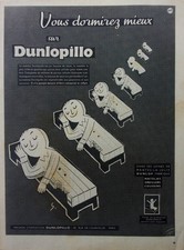 Publicité dunlopillo savignac d'occasion  Montluçon