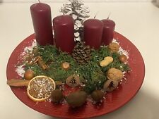 Adventskranz künstlich rot gebraucht kaufen  Duisburg