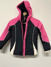 Jaqueta de esqui com capuz Winter Children’s Place Girls tamanho M 7/8 rosa, preta e branca comprar usado  Enviando para Brazil