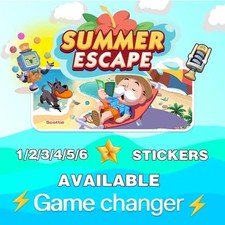 All New Album Summer Escape 1 to 5 star ( Mono_poly Go Stickers )  Fast Delivery na sprzedaż  Wysyłka do Poland