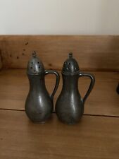 Pair antique pewter for sale  LEYBURN