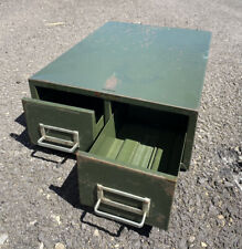 De colección 1940 ASCO Steelmaster 2 cajones gabinete/archivador ejército verde segunda mano  Embacar hacia Mexico