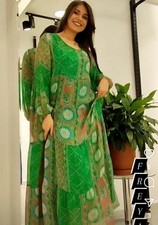 Venda!  Vestido 100% seda TAMANHO ÚNICO EUA 8/12 verde brilhante e cor turquesa ITÁLIA  comprar usado  Enviando para Brazil