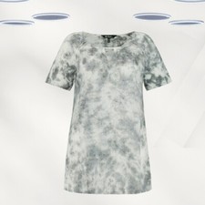 Blusa Feminina Bordada de Manga Curta Ex Ulla Popken em Cinza comprar usado  Enviando para Brazil
