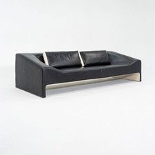 Sofá estofado em couro preto anos 2000 Patricia Urquiola para Moroso Malmo comprar usado  Enviando para Brazil