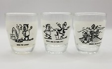 Usado, Copos de shot vintage novidade: lama nos olhos bebidas em casa na escotilha conjunto de 3 comprar usado  Enviando para Brazil