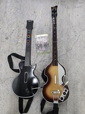 Guitarra Harmonix Rock Band The Beatles XBOX 360 sem fio Hofner e Les Paul  comprar usado  Enviando para Brazil