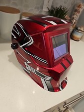 CAPACETE DE SOLDA ELÉTRICO CHICAGO ESCURECIMENTO AUTOMÁTICO, DESIGN VERMELHO MODELO # 61612 BOM!! comprar usado  Enviando para Brazil