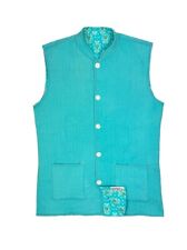 Reversible nehru jacket for sale  LONDON