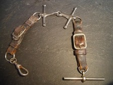 leather pocket watch chain for sale  NOTTINGHAM