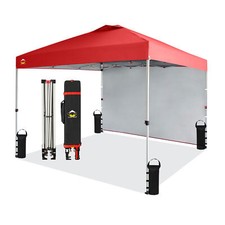 Usado, CROWN SHADES 10'x10' dossel com 1 parede lateral, vermelho (usado) comprar usado  Enviando para Brazil