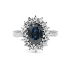 Ring safir diamanten gebraucht kaufen  München