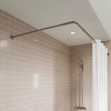 Chrome shower curtain for sale  WORKSOP
