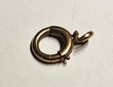 ANEL DE MOLA VINTAGE PESADO OURO AMARELO 14K FECHO 10MM COM anel de salto aberto comprar usado  Enviando para Brazil