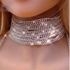 Rhinestone choker necklace for sale  Titusville