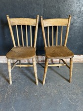 Vintage wooden chairs for sale  STAFFORD